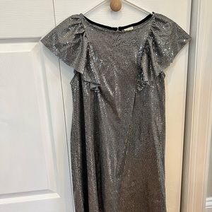 Zara kids 13/14 years old girl party dress, color silver sequins